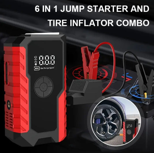12V smart clip car starting power supply, portable car wireless inflatable pump power bank